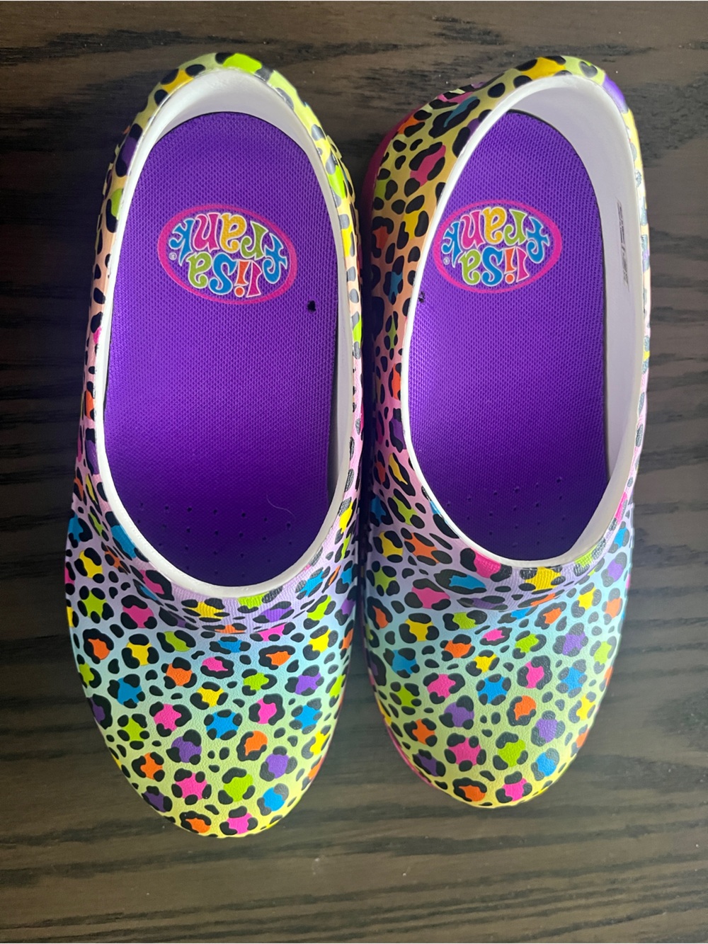 CROCS X LISA FRANK Cheetah/Leopard Print Clogs - Picture 2 of 5